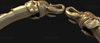 3D модель Фибула со слонами (STL)